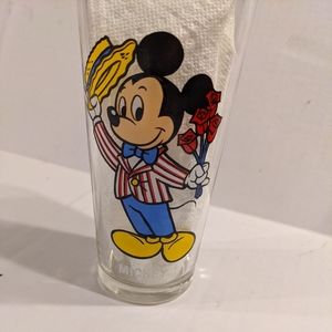 1978 PEPSI Collector Series Disney Happy Birthday Mickey & Minnie Mouse Glass